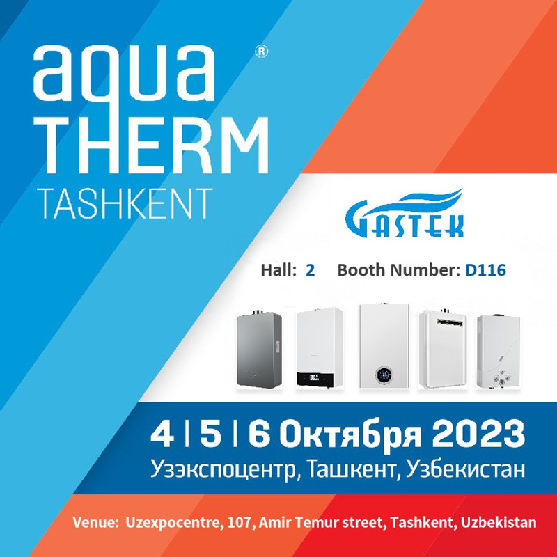 ZHONGSHAN GASTEK HOME APPLIANCE COMPANY LIMITED tutvustab Taškendi messil uuenduslikke gaasiveeboilereid ja -boilereid